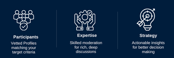 Focus Group - Key Benefits - Participants, Expertise and Strategy